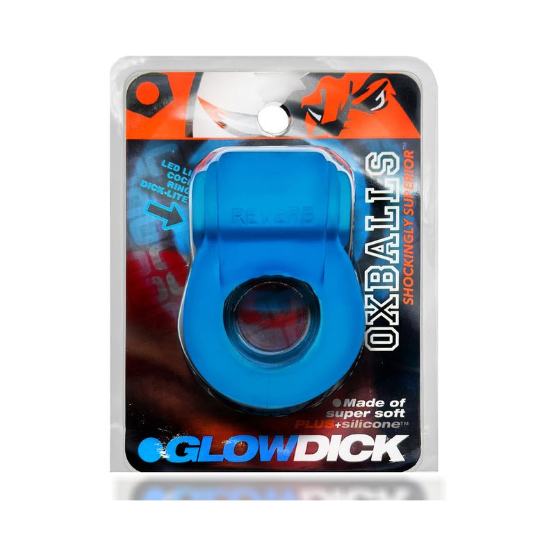 OxBalls Glowdick Cockring With Led Blue Ice - Royal Sins