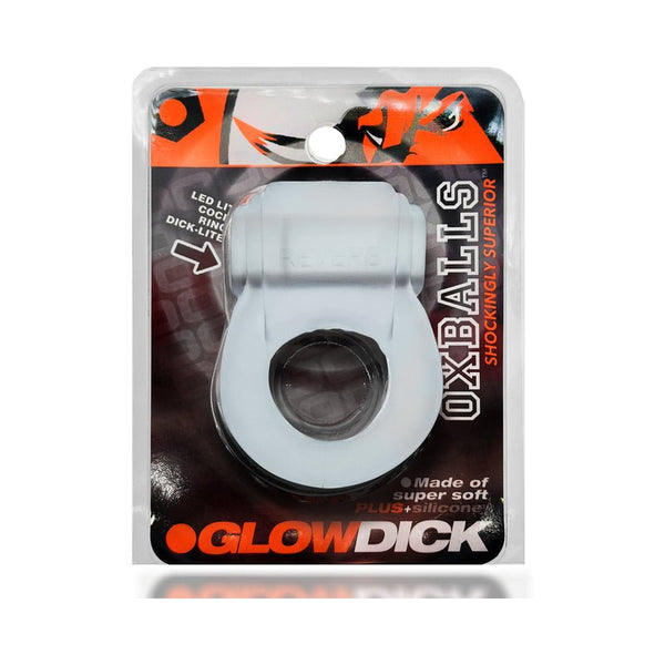 OxBalls Glowdick Cockring With Led Clear Ice - Royal Sins