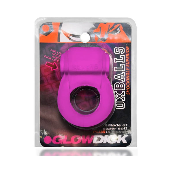 OxBalls Glowdick Cockring With Led Pink Ice - Royal Sins