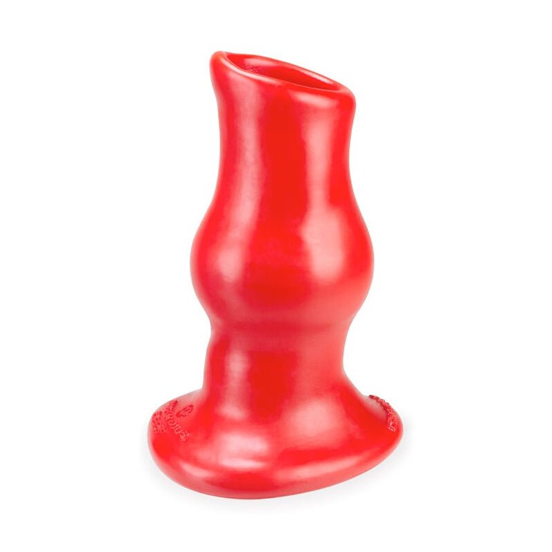 OxBalls Pig Hole Deep - 2, Hollow Plug, Medium, Red - Royal Sins