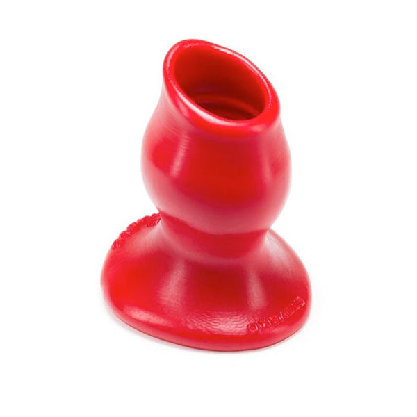 OxBalls Pighole - 2, Hollow Plug, Medium, Red - Royal Sins