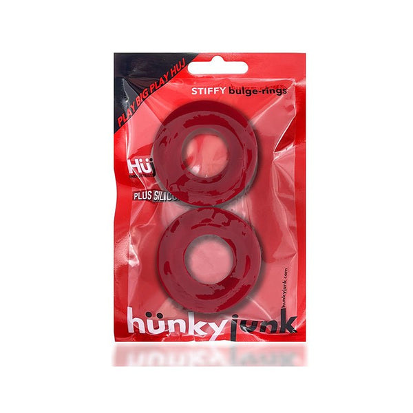 OxBalls Stiffy 2 - Pack Bulge Cockrings Silicone TPR Cherry Ice - Royal Sins