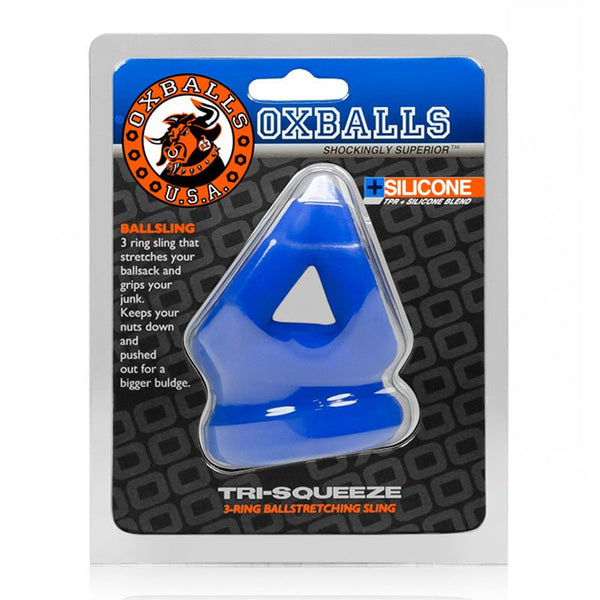 OxBalls TRI - SQUEEZE cocksling/ballstretcher, COBALT ICE - Royal Sins