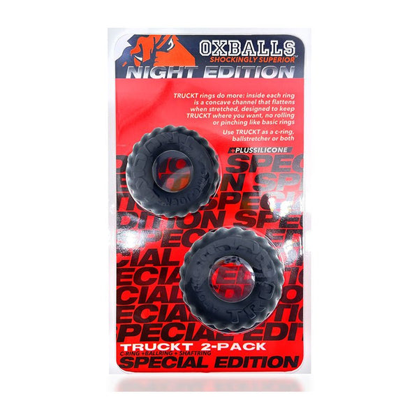 OxBalls Truckt 2 - Piece Cockring Plus+Silicone Special Edition Night - Royal Sins