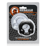 OxBalls Ultraballs, 2 - Pack Cockring, Black & Clear - Royal Sins
