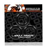 Oxballs Willy Rings 3 - Pack Cockrings O/S Black - Royal Sins