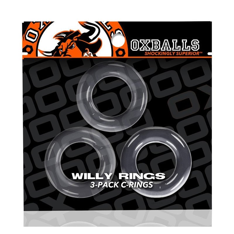 Oxballs Willy Rings 3 - Pack Cockrings O/S Clear - Royal Sins