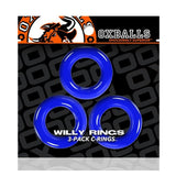 Oxballs Willy Rings 3 - Pack Cockrings O/S Police Blue - Royal Sins