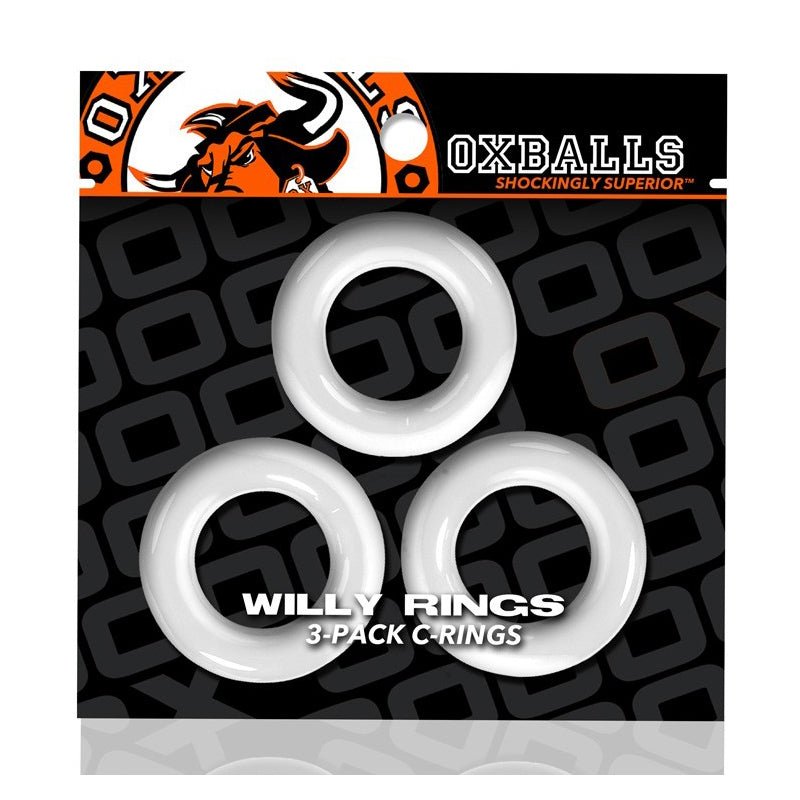 Oxballs Willy Rings 3 - Pack Cockrings O/S White - Royal Sins