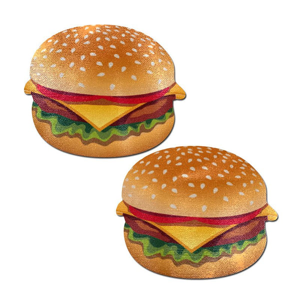 Pastease Burger: Delicious Cheeseburger Nipple Pasties - Royal Sins