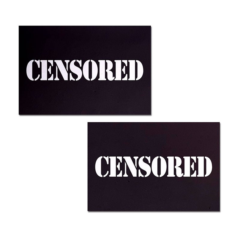 Pastease Censored: Black Censor Bars Nipple Pasties - Royal Sins