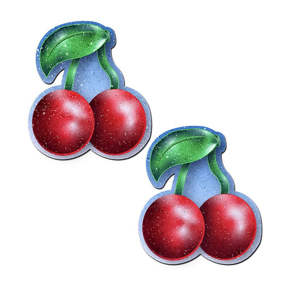 Pastease Cherry: Red Cherries Nipple Pasties - Royal Sins