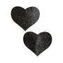 Pastease Everyday Reusable Heart Pasties Black - Royal Sins