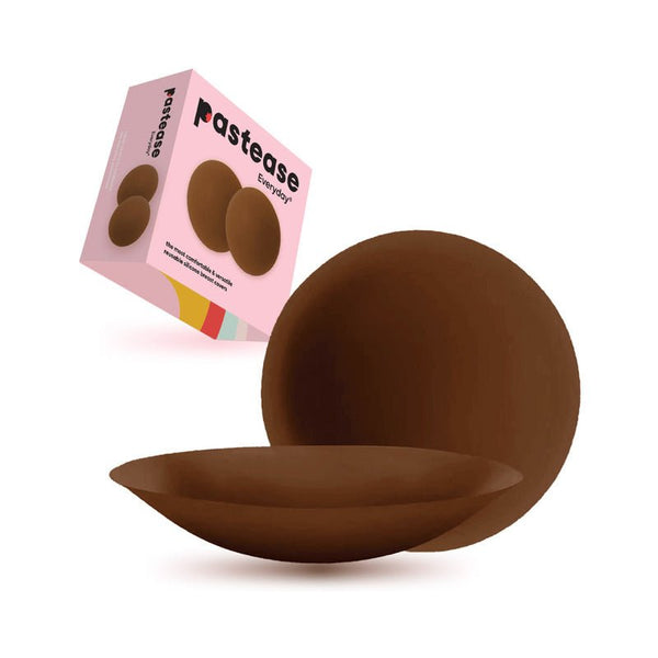 Pastease Halos Reusable Sticky Adhesive Silicone Nipple Cover Dark Large D+ Cup - Royal Sins