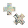 Pastease Holographic Crosses Pasties Silver - Royal Sins