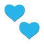 Pastease Love: Glow - in - the - Dark Neon Turquoise Heart Pasties Nipple Covers - Royal Sins