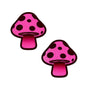 Pastease Mushroom: Neon Pink Shroom Nipple Pasties - Royal Sins