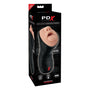 PDX Elite Deep Throat Vibrating Stroker Beige/Black - Royal Sins