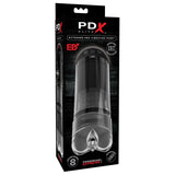 PDX Elite Extender Pro Rechargeable Vibrating Penis Pump Clear/Black - Royal Sins