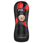 PDX Elite Vibrating Stroker Anal Beige/Black - Royal Sins