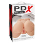 PDX Plus Perfect Ass Dual Entry Masturbator Beige - Royal Sins