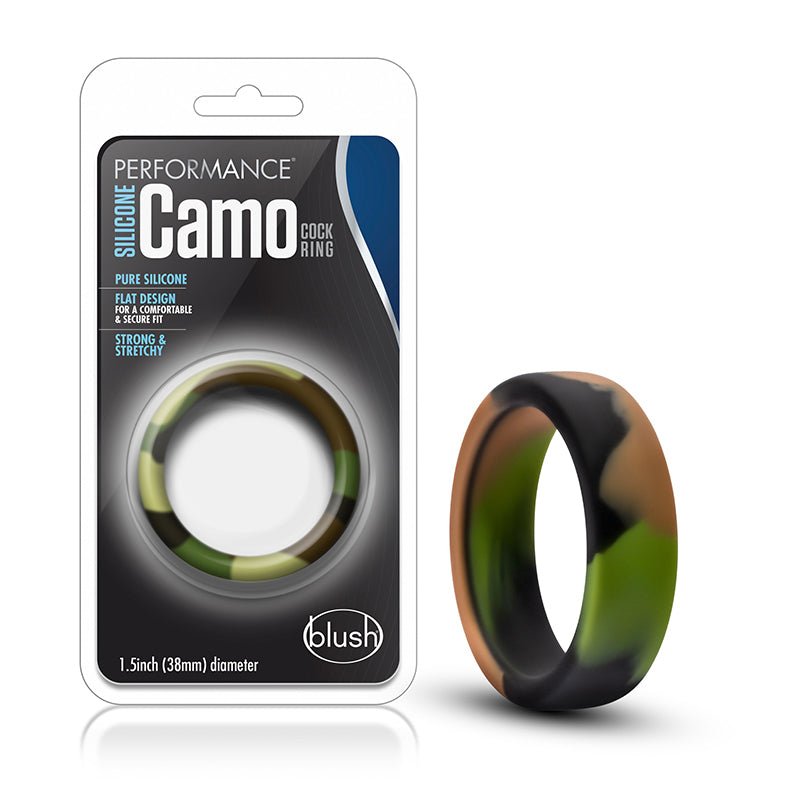 Performance Silicone Camo Cock Ring Green Camouflage - Royal Sins