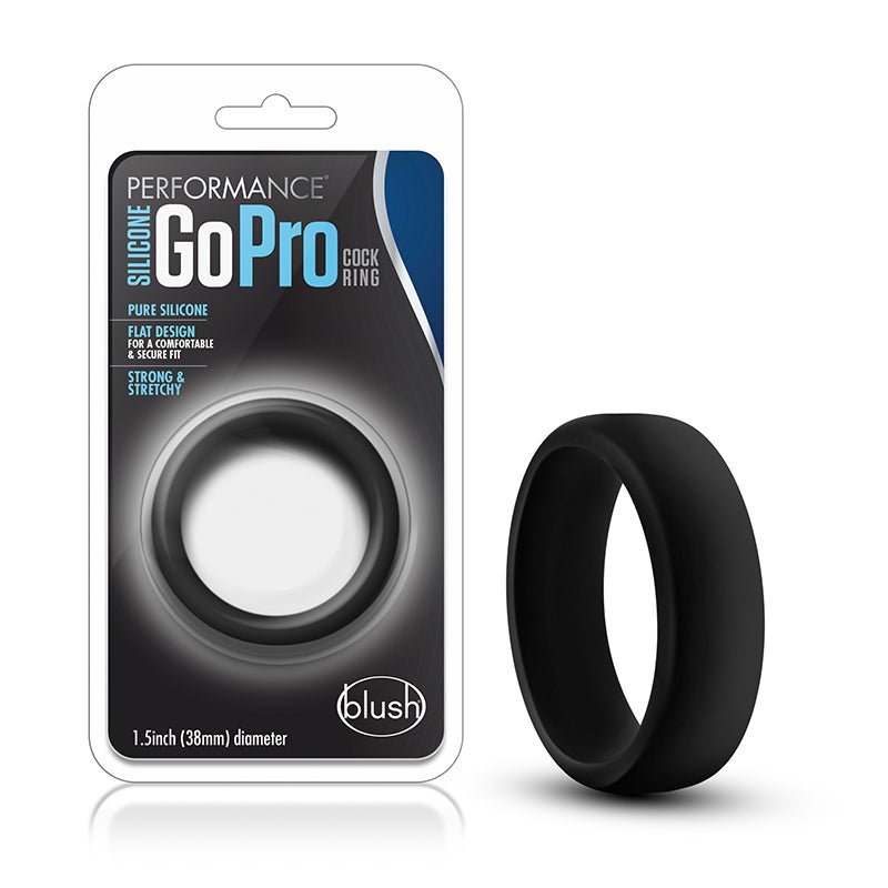 Performance Silicone Go Pro Cock Ring Black - Royal Sins