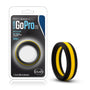 Performance Silicone Go Pro Cock Ring Black/Gold/Black - Royal Sins