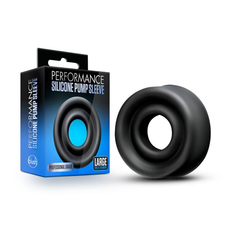 Performance Silicone Pump Sleeve Large Black - Royal Sins
