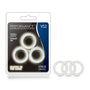 Performance VS2 Pure Premium Silicone Cockrings 3 - Pack Small White - Royal Sins