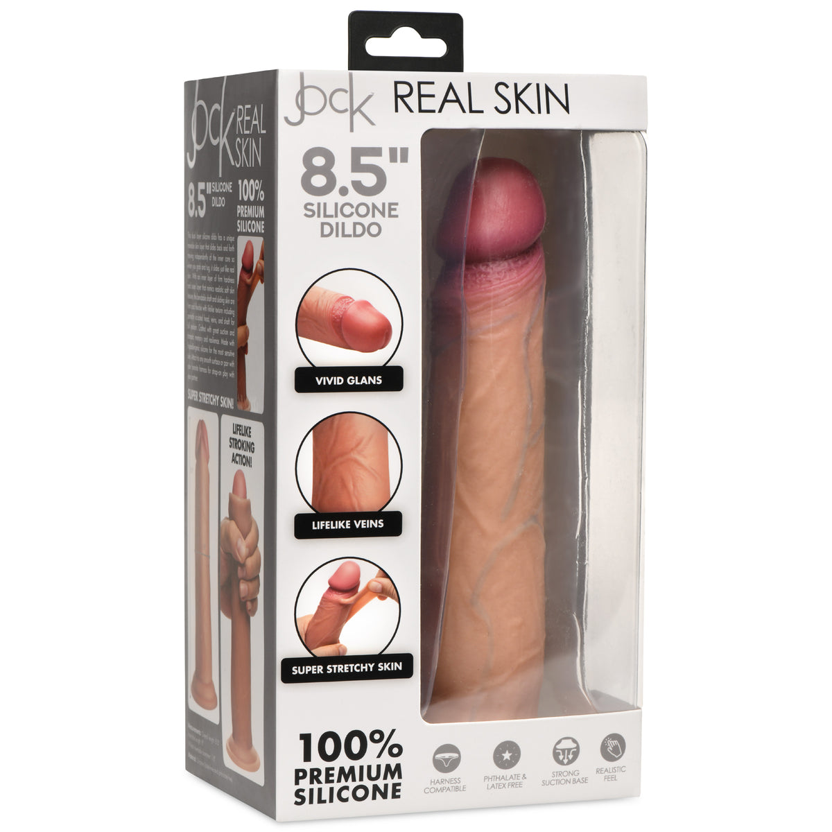 Real Skin Silicone Dildo - 8.5"