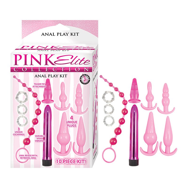 Pink Elite Collection Anal Play Kit Pink - Royal Sins