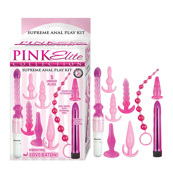 Pink Elite Collection Supreme Anal Play Kit Pink - Royal Sins