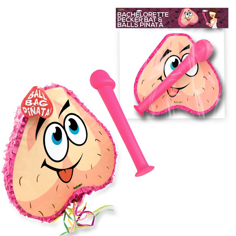 Pink Pecker Bat & Ball Pinata Combo Pack - Royal Sins