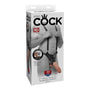 Pipedream King Cock Adjustable 11 in. Hollow Strap - On Suspender System Beige/Black - Royal Sins