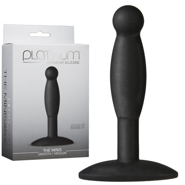 Platinum Premium Silicone - The Minis - Smooth - Medium Black - Royal Sins