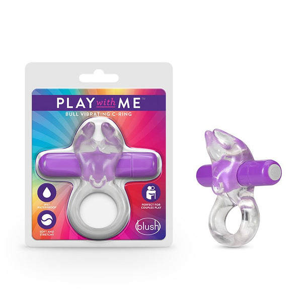 Play with Me Bull Vibrating C - Ring Purple - Royal Sins