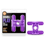 Play with Me Double Play Dual Vibrating Cockring Purple - Royal Sins