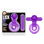 Play with Me Lick It Vibrating Double Strap Cockring Purple - Royal Sins