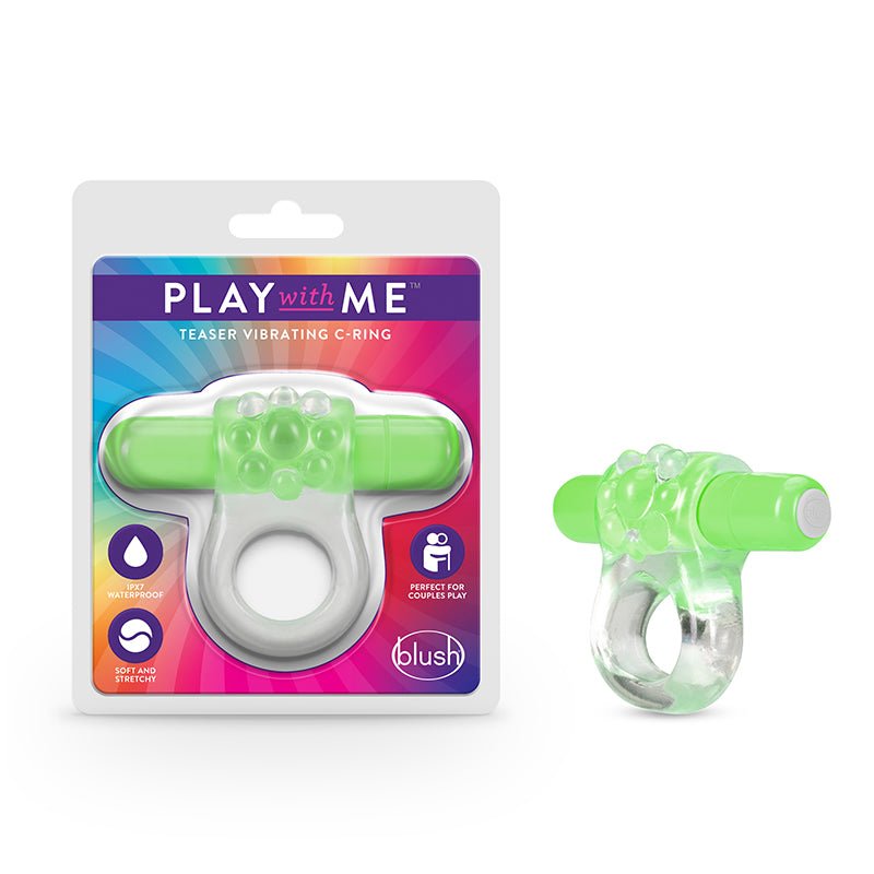 Play with Me Teaser Vibrating C - Ring Green - Royal Sins