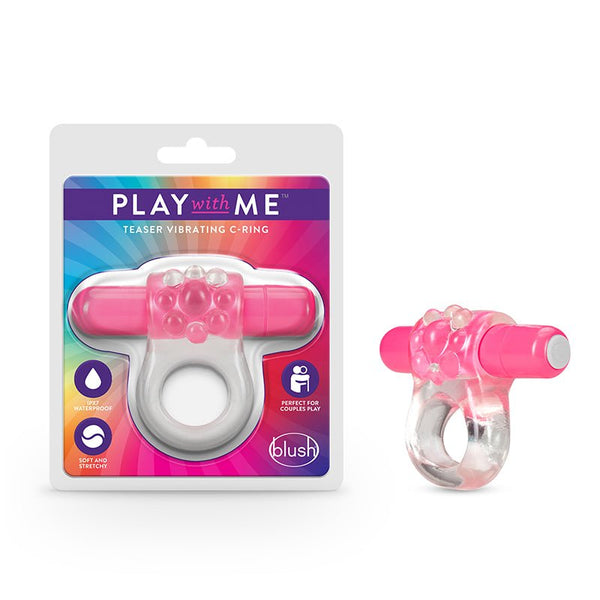 Play with Me Teaser Vibrating C - Ring Pink - Royal Sins