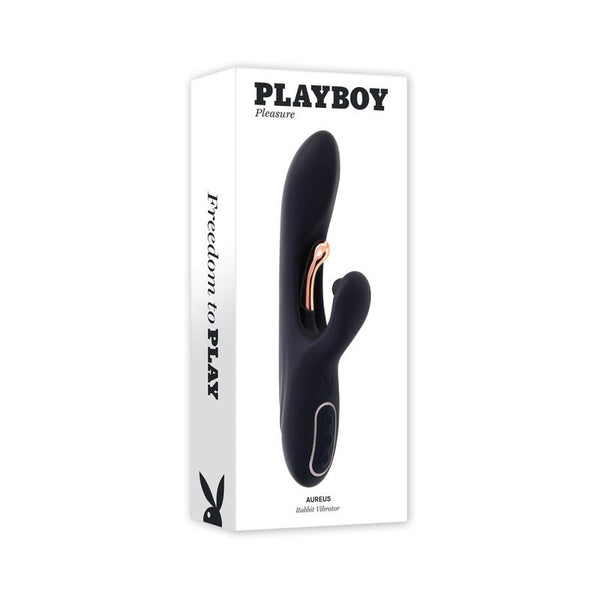 Playboy Aureus Rechargeable Silicone Rabbit Vibrator 2 AM - Royal Sins