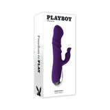 Playboy Bunny Punch Rechargeable Silicone Rabbit Vibrator Purple - Royal Sins