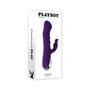 Playboy Bunny Punch Rechargeable Silicone Rabbit Vibrator Purple - Royal Sins