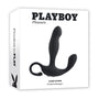 Playboy Come Hither Rechargeable Remote Controlled Silicone Vibrating Prostate Massager Black - Royal Sins