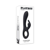 Playboy Late Night Bunny Rechageable Dual Stimulator Silicone Black - Royal Sins
