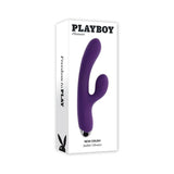 Playboy New Crush Rechargeable Silicone Rabbit Vibrator Acai - Royal Sins