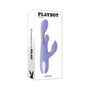 Playboy Nubbin Rubbin Rechargeable Dual Stimulator Vibe Silicone Purple - Royal Sins