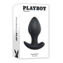 Playboy Plug & Play Rechargeable Remote Controlled Vibrating Silicone Anal Plug Navy - Royal Sins