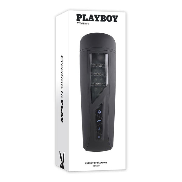 Playboy Pursuit Of Pleasure Rechargeable Vibrating Beaded Stroker - Royal Sins